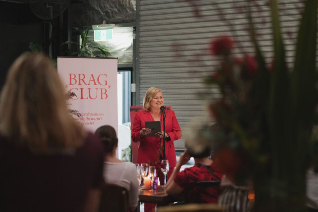 Jacqui Daley launching BRAG 